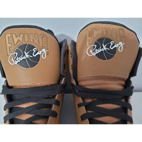 Patrick Ewing Athletics 33 HI x Orion Hybrid Wheat/Espresso Men's Size 11 - Picture 8 of 16